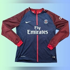 Nike PSG Long Sleeve Soccer Jersey 2017  Size L